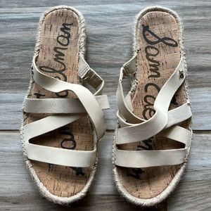 Sam Edelman white sandals